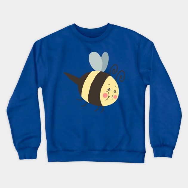 Blushing Bee Crewneck Sweatshirt by saradaboru